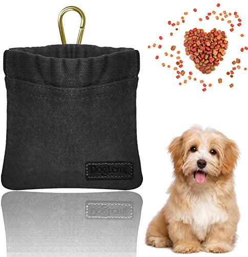 Bolsas de Golosinas para Perros, Bolsa de Golosinas para Perros Manos Libres con Bloqueo Automático, Bolsas de Alimentos para Entrenamiento de Perros Pequeños con Mosquetón