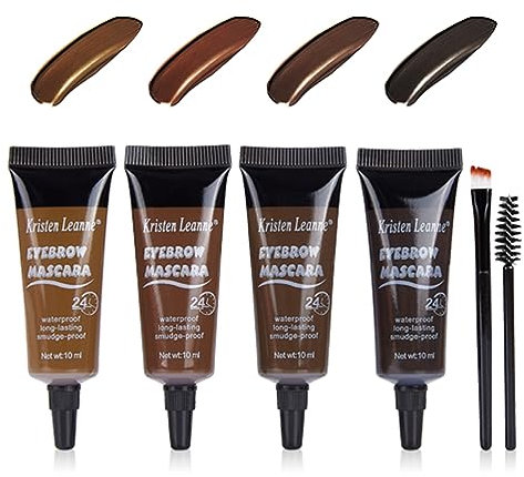 Gel Cejas, Tinte para Cejas, Tattoo Eyebrow, lápiz de cejas líquido impermeable, gel de cejas estereotipado, Gel para Cejas Waterproof, de Larga Duración, 24h (01#Light Brown)