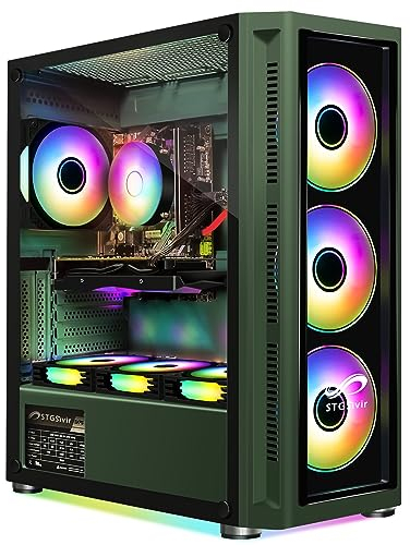 STGsivir, PC Gaming,Ordenador de sobremesa Core i7, 8700 up to 4.6GHz, RTX 2060S 8G GDDR6, 32GB DDR4, 2TB SSD, WiFi, BT 5.0, 6 Fans, Windows 11 H64