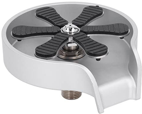 Machine à laver pour biberons de tasses - Nettoyage haute pression - Machine à laver à six feuilles - Lave-tasse pour café (argenté)