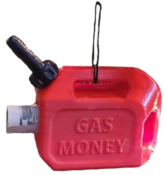 Rote Benzinfässer Kunst, Lustige Benzinkanister Verzierung für Zuhause,