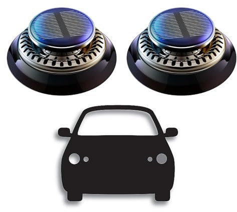JIcloun Mini Chauffage cinétique Portable, Chauffage Solaire Rotatif, diffuseur de Voiture, Mini Chauffage cinétique Portable pour Voiture, Bureau, Chambre à Coucher, Maison,2pc