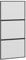 vidaXL Puerta corredera vidrio templado y aluminio negra 102,5x205 cm