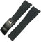 SOMKB 20 mm 21 mm 22 mm Gummi Armband Fit Für Rolex Submariner GMT Master Daytona Silikon Armband Schwarz Uhrenarmband Armband, 22 mm, Achat