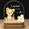 YiLingYiJiu Personalisiertes Baby Nachtlicht Geschenk,individuelle Led Nachttischlampe Kinder,Taufgeschenke für Neugeborene/Jungen/Mädchen,Zur Geburt Geschenk,Originelles Geschenk (Léon_28)