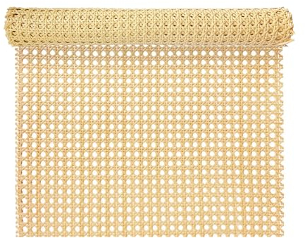 ALLINKIT 40cm X 100Ccm Rouleau de Cannage pour Meuble, Cannage Rouleau, Cannage traditionnel à la française, Idéal pour DIY & Décoration, Meuble, Chaise Rattan Webbing pour Bricolage