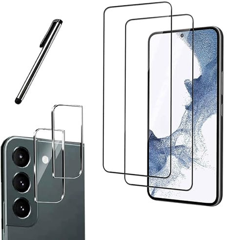 Eximmobile 5in1 Set - 2X Panzerfolie + 2X Kamera-Schutzglas + Touch Pen kompatibel für Apple iPhone XS/X Displayfolie Schutzfolie Folie Glasfolie Kameraglas Displayschutz