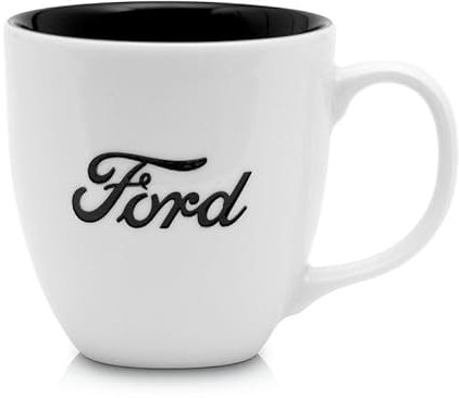 Ford Contrast Logo Tasse Schwarz-Weiß Keramik 420ml