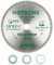 Hoteche TCT Lame de scie circulaire 254 x 30 x 100T pour des coupes précises dans l'aluminium et le plastique avec base SK5 de 1,8 mm d'épaisseur 100 dents OKE402 Tête de coupe max 6000 tr/min avec 3