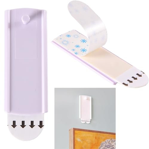 Large Universal Frame Hanger,8 Adhesive Picture Hooks,No Nails Picture Hooks,Removable Adhesive Picture Hanging Strips Heavy Duty,Self Adhesive Hooks for Hanging Pictures,Frames and Wall Decorations