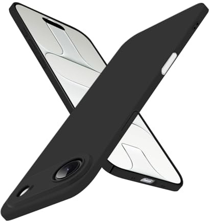 Puxssul Super Thin for iPhone Air Case, Ultra Slim Skin-Friendly Hard Cover [Full Camera Protection] [Smooth Matte Finish], Sleek Minimalist Phone Case for iPhone Air 6.5 inch 2025, Black
