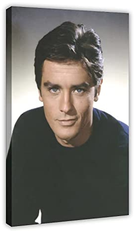 ECGRLNV Poster und Drucke 60 * 80cm Attore Alain Delon stile Poster e Wall Art Modern Family camera da letto Decor Senza Cornice