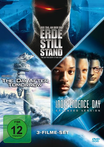 Der Tag, an dem die Erde stillstand/The Day after tomorrow/Independence Day - Extended Version [3 DVDs]