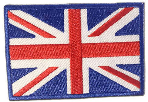 Catch the Patch England Großbritannien - (Größe: 6,8 x 5 cm) Aufnäher, Bügelbilder, Aufbügler, Applikationen, Patches, Sticker zum Aufbügeln oder Aufnähen – für Kleidung, Taschen, Jacken