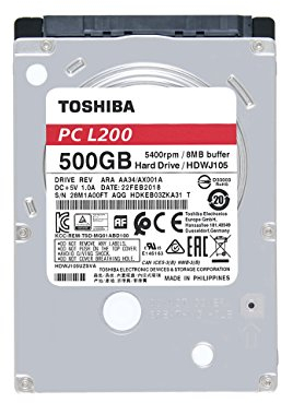 Toshiba L200 - Disco Duro Interno de 500 GB (6,4 cm (2,5), SATA)
