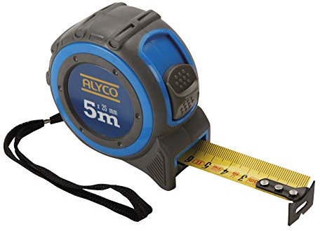 Alyco 197322 Flexómetro, Azul, 10 metros