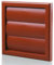 Blauberg Terracotta Gravity Grille 125 mm - 5 inch External Ducting Air Vent with Round Spigot and Non-Return Shutters for Kitchen Ceiling Extractor Fans Bathroom Ventilation Duct Fan Cover