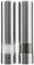 Cooks Professional Electric Salt and Pepper Mill Set | Battery Operated Automatic Grinders with Adjustable Course & Fine Grinding & One Touch Operation | Condiment Seasoning Grinder | Stainless Steel