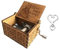 Cuzit Wooden Hand Crank Pirates of The Caribbean Music Box Davy Jones Locket