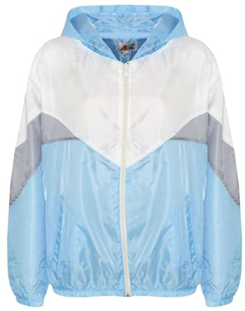 A2Z Girls Waterproof Windbreaker - Windbreaker 504 Sky Blue 11-12