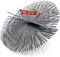 PYRO FEU 862618 Kaminkopf, Stahl, 250 mm, metrisches Gewinde 12, Grau