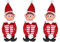 Elves Behavin' Badly Weihnachtself mit 30,5 cm langen Beinen, weiches Vinyl-Gesicht, mit Hut und Etikett (30,5 cm 3 Stück)