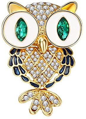 Antiquitäten Bouquet Eule Hijab Pin Up Designer Brosche Schal Clips Schmuck Großer Vogel Eulen Vintage Broschen