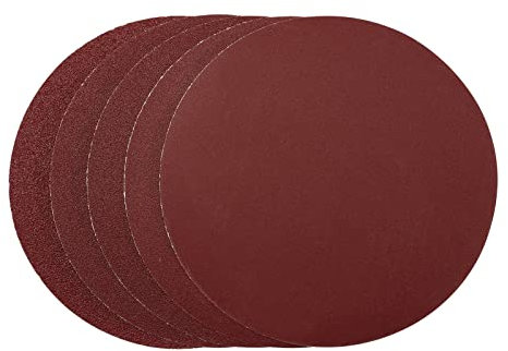 Draper 63265 Sanding Discs, 200mm, PSA, Assorted Grit - 40G, 80G, 120G, 240G (Pack of 5)