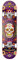 Centrano Unisex – Erwachsene Hydroponic Skateboard Komplettboard, Purple Skull, 8.125