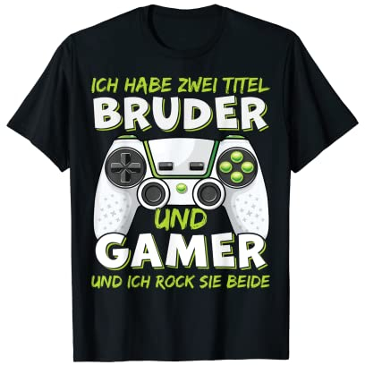 Gamer Jungen Gaming Bruder Junge Kinder Zocken Zocker T-Shirt