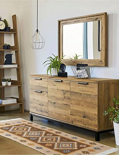 e-floor Teppich für Wohnzimmer Baumwolleteppich | Gewebt | Doppelseitiges Muster | Boho Kelim Teppiche | Teppichläufer | Küchenteppich | Schlafzimmer | Honig Rhomboid | 120x180 cm