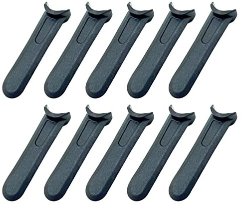 hifrom 100Pcs Lawnmower Plastic Cutting Blades, Replacement Lawnmower Blades, Mower Blade Without Holes, Black