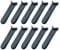 hifrom 100Pcs Lawnmower Plastic Cutting Blades, Replacement Lawnmower Blades, Mower Blade Without Holes, Black