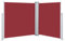 vidaXL Toldo Lateral Retráctil Parabrisa de Balcón Pantalla Jardín Solar Terraza Privacidad Parasol Patio en Verano Exterior Rojo