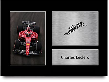 HWC Trading A4 Charles Leclerc Formula 1 Regali Stampati Autografo Firmato Immagine Per F1 Formula 1 Corse Tifosi
