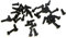 Schrauben Linsenkopf DIN 7985 TX - Edelstahl A2 SCHWARZ - M2 - M2,5 - M3 ISO14583 (M 2 x 6mm, 50)