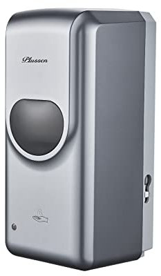 PLUSSEN Automatischer Seifenspender Wandbefestigung ohne Bohren, Geeignet für Bäder, Küchen, Gewerbliche Desinfektionsspender 600ML (9302-SL)