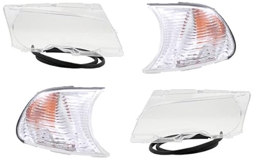 Johns, Scheinwerfer Glas Haupt passend für BMW 3er E46 04/99-03/03 Set Li R mit Blinker