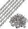 sourcing map Lot de 10 bandes de punaises d'ameublement brillantes de 1 m pour canapé, tête de lit, chaise, meubles avec clous d'ameublement (11 mm, argenté)