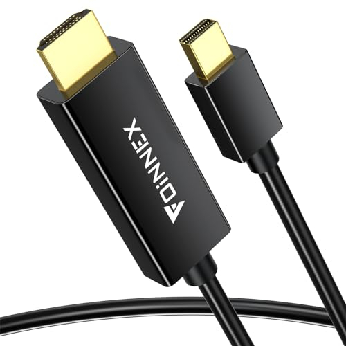 Câble Mini DisplayPort vers HDMI, 4K 60Hz Actif Cable Thunderbolt 2 a HDMI Adaptateur, Câble Mini DP to HDMI UHD Mini Display Port a HDMI Compatible avec MacBook Air/Pro, Surface Pro, Laptop, 3M
