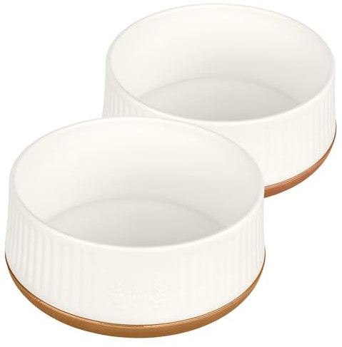 Harry Barker Small Plastic Modern Dog Bowls - 2 Pack