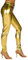 Maskworld Leggings gold-metallic - Größe: M - Enge Kostüm Hose für Damen - Karneval, Halloween & Motto-Party