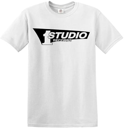 Trend Gear Studio 1 One T-Shirt Jamaican SKA Reggae Rocksteady Retro Records Herren Top, Weißes T-Shirt, schwarzer Druck, L