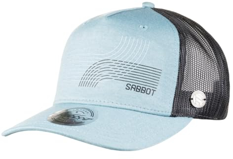 SABBOT Luke Snapback Cap, Moderne Mesh-Kappe, Verstellbare Trucker-Mütze, Basecap, Stylischer Sonnenschutz, Sportcap, Sommerhut, Atmungsaktiv, Ideal für Outdoor (Türkis)
