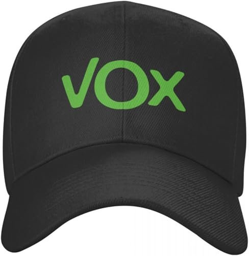 Baseballkappe Snapback Sonnenhut Vox-Logo Baseballkappe für Männer und Frauen Spanien-Logo Baseballmütze verstellbar Hip-Hop-Stil Unisex Geburtstagsgeschenk für Männer und Frauen