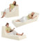 MeMoreCool Folding Couch Fold Out Futon Sofa, Foldable Floor Lounger, 3-in-1 Tri Folding Mattress Chair Bed, Pull Out Foam Recliner for Living Room Bedroom Guest Room, Beige