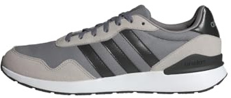 adidas Homme Run 60S 4.0 Shoes, Grey Three/Core Black/Grey Two, 49 1/3 EU