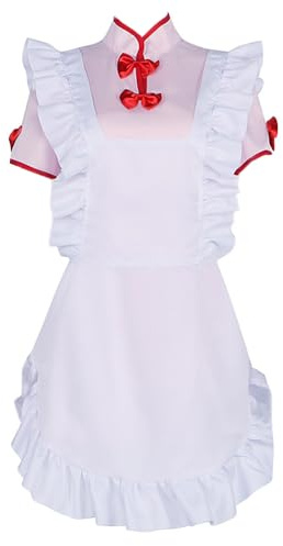 Anime Manga Ranma 1/2 Cosplay-Shampoo-Kostüm, süßes Dienstmädchen-Cheongsam-Uniform-Set für Cosplay-Geschenk