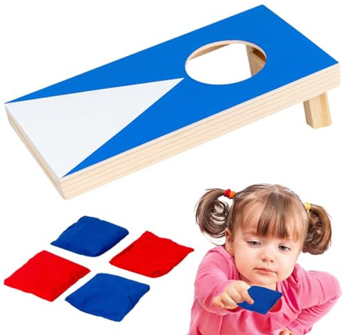 Giochi di Lancio del Sacco, Cornhole Giochi per Feste di Compleanno Bambini Gioco da Tavolo di Gruppo Kit di Psicomotricità Giochi