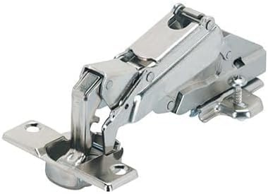 Hettich Sensys zum Aufschrauben, Weitwinkel-Federscharnier, 120°-165°, Topf-ø 35mm, 9,5mm Kröpfung, Stahl vernickelt, für Mittelwandanschlag, inkl. Kreuzmontageplatte, Hettich, 62533 1 Stück